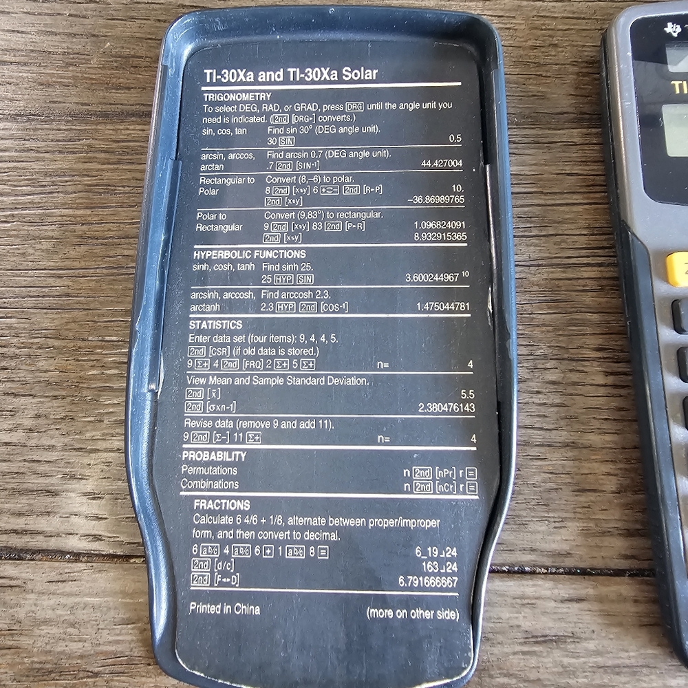Texas Instruments TI-30Xa Solar Calculator - Picture 10 of 12